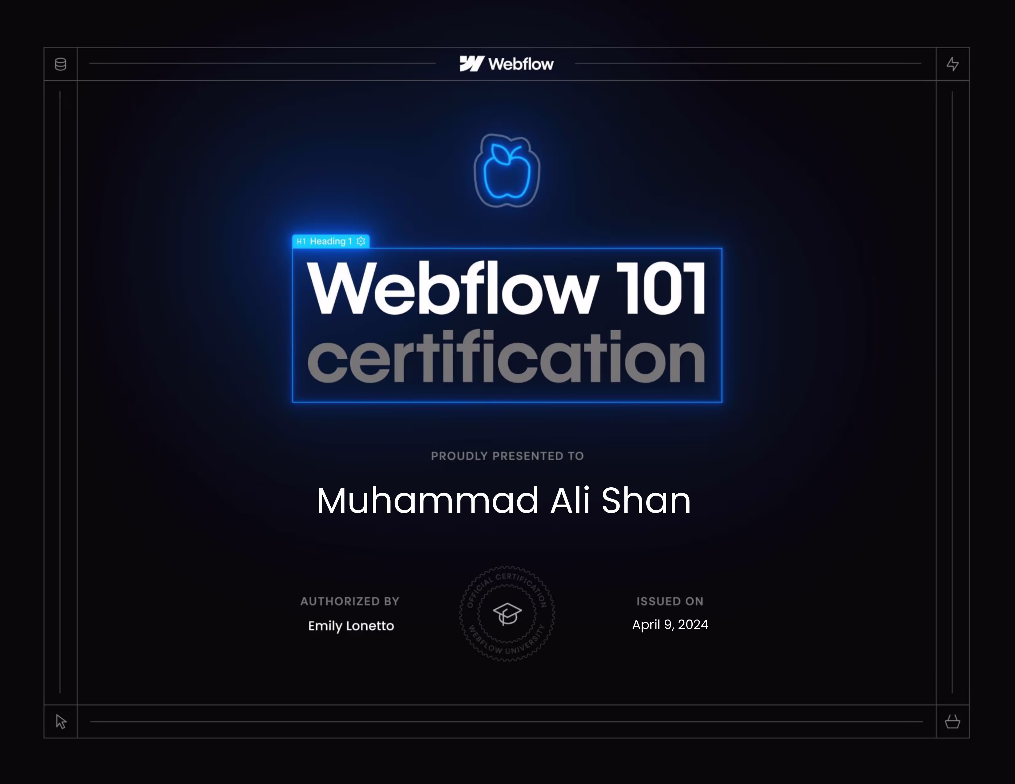Webflow 101 Certification